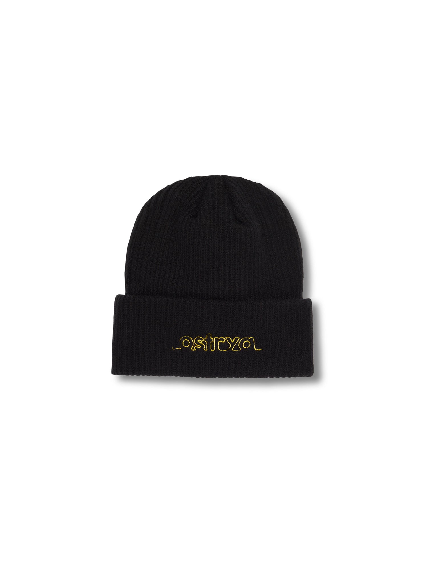 black metal beanie