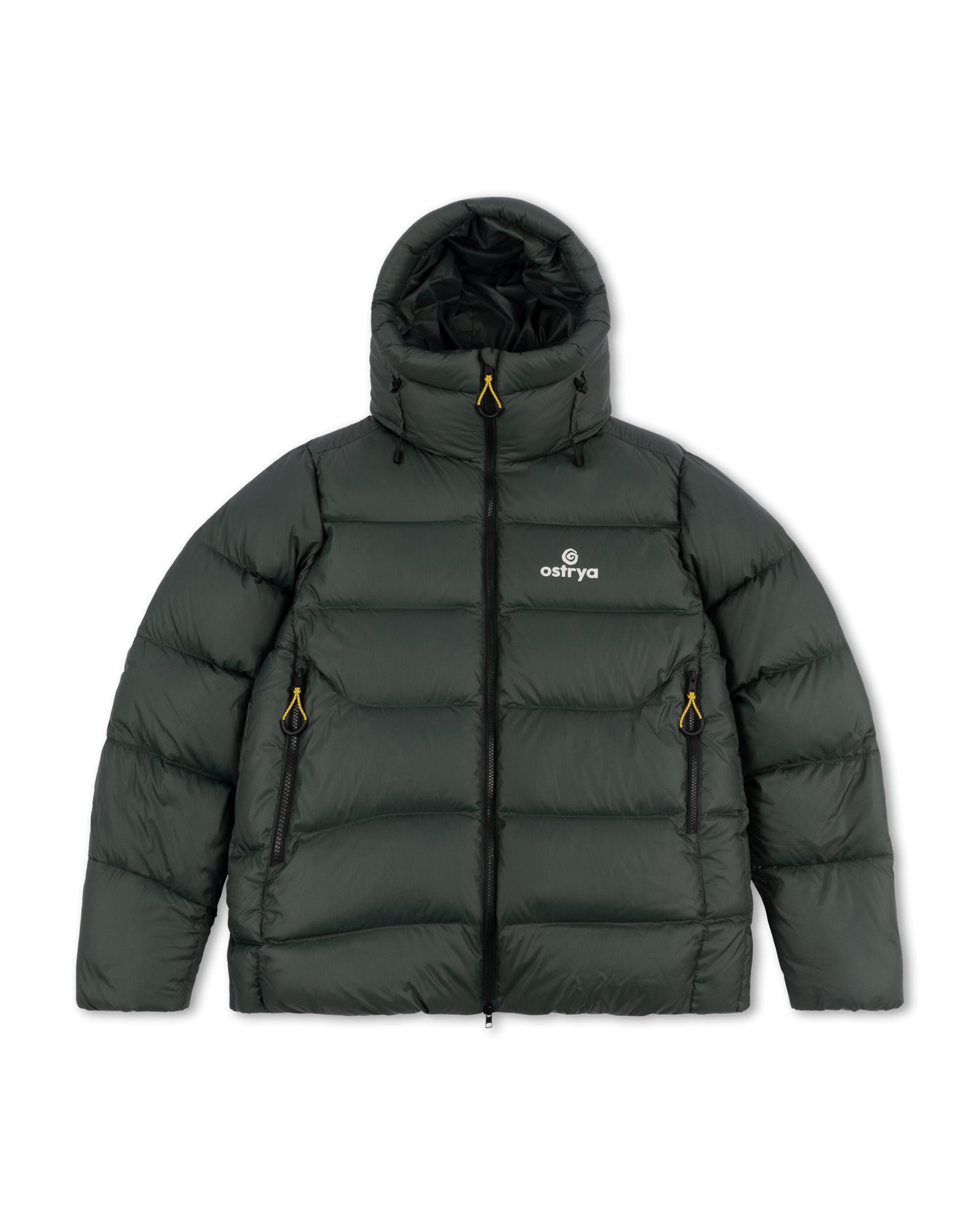オストリア OSTRYA Henson Logo ヘンソン ダウン ジャケット パーカー XL ブラック カーキ メンズ 850FP アウター Henson Down Parka – Ostrya